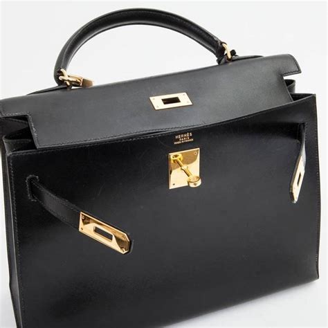 hermes kelly black grain leather|kelly hermes price.